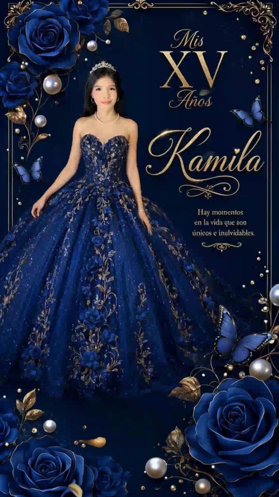 Invitación digital de XV años Q106 edición limitada Kmelia Signature