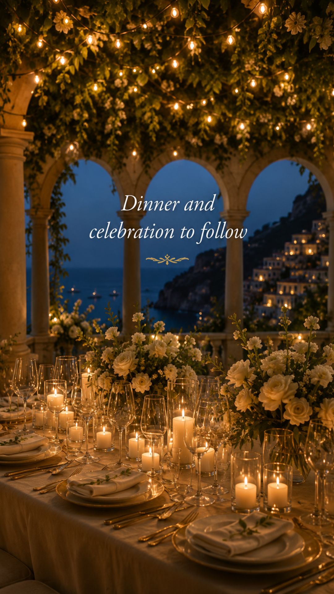 Dinner and celebration to follow