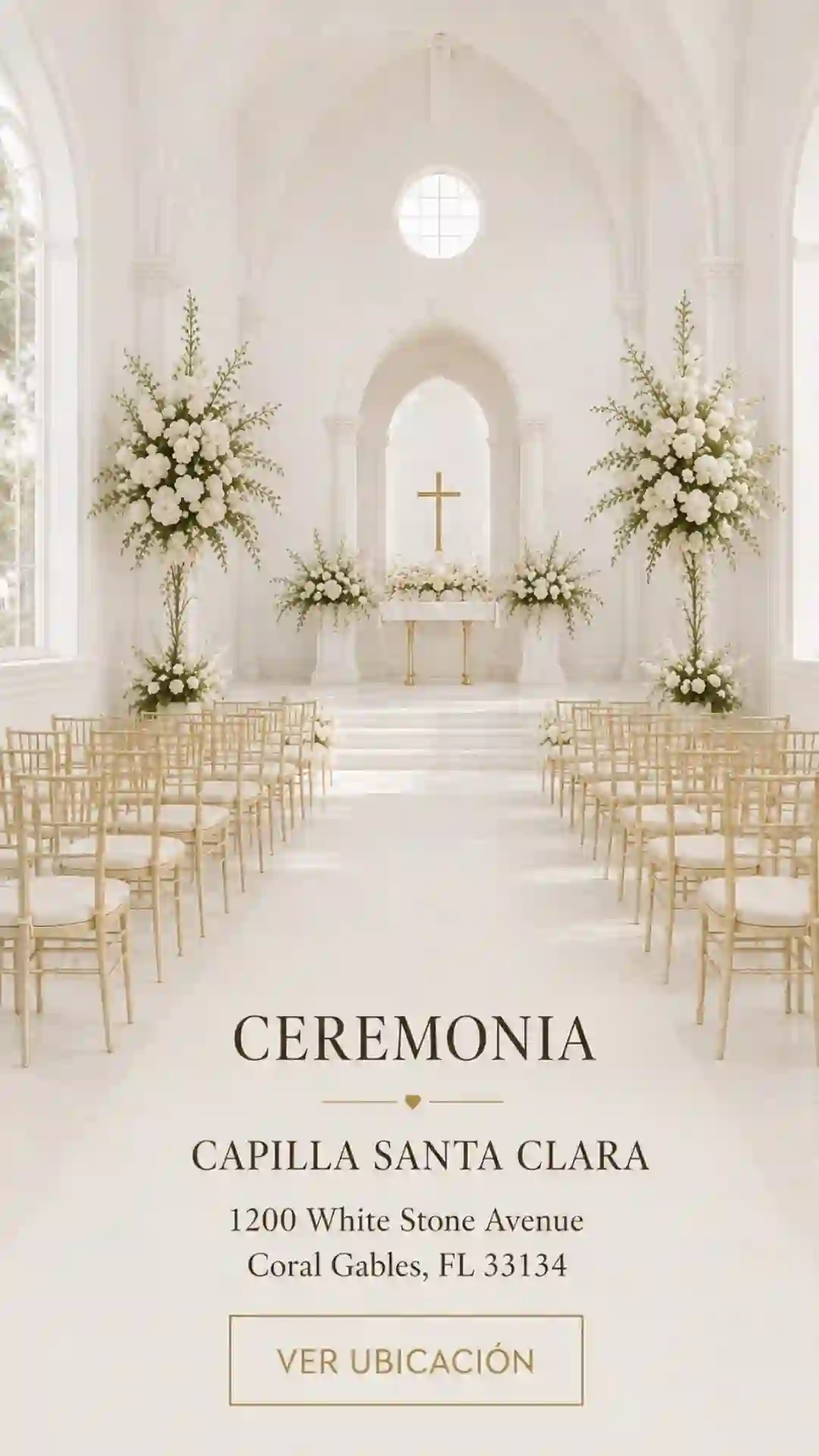 Ceremonia en Capilla Santa Clara