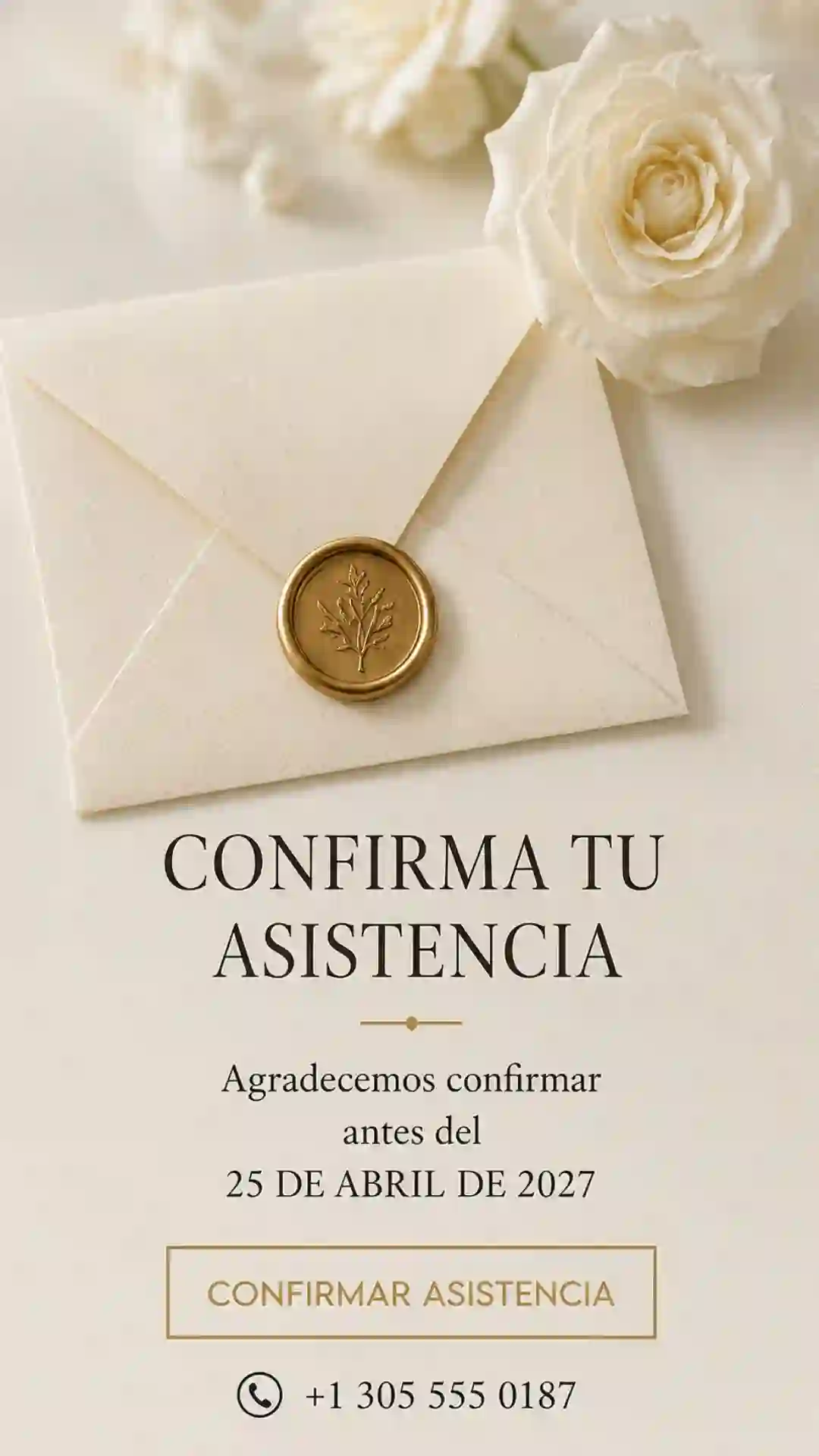 Confirmar asistencia por WhatsApp